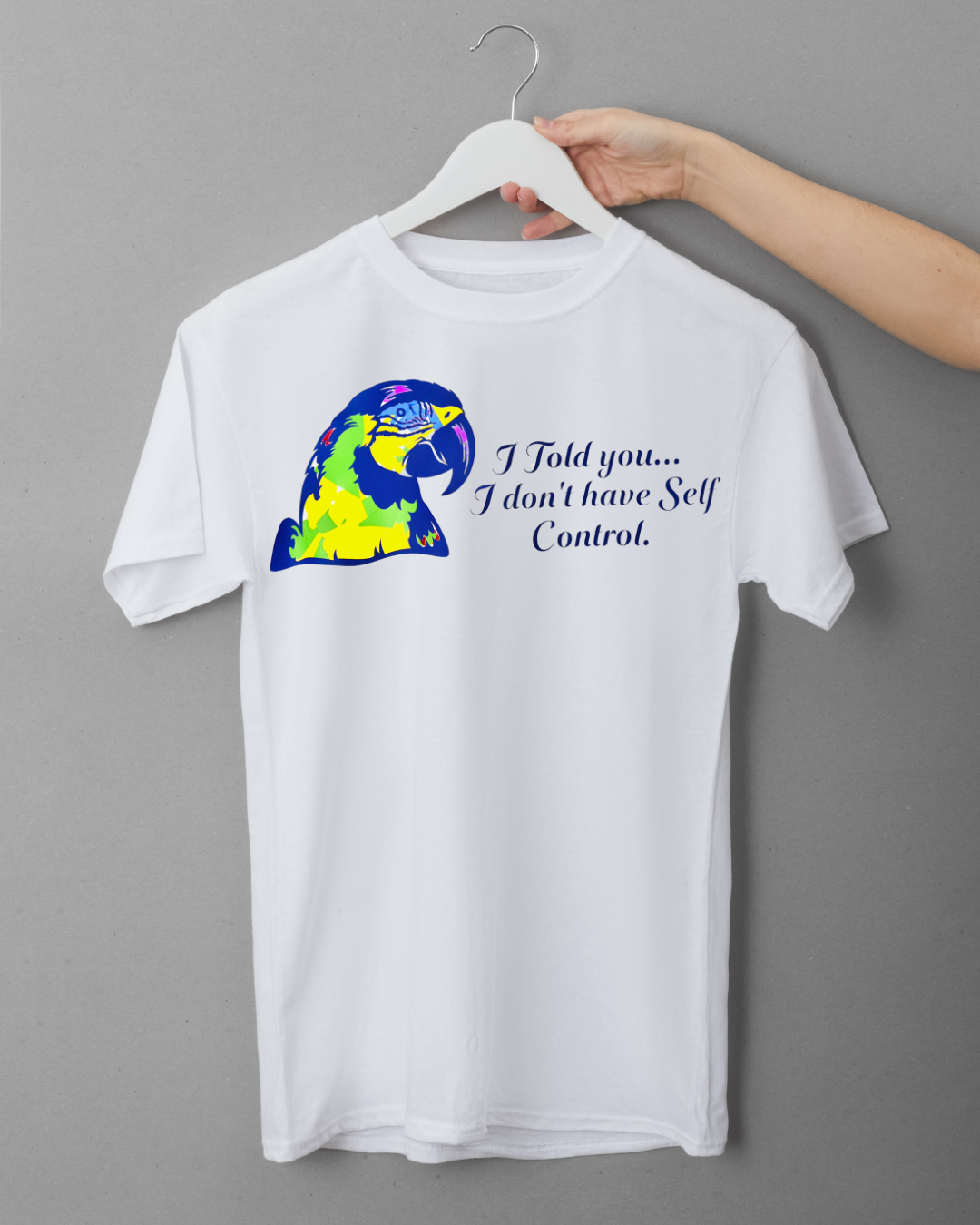 Printed Parrot Short Sleve T-Shirt