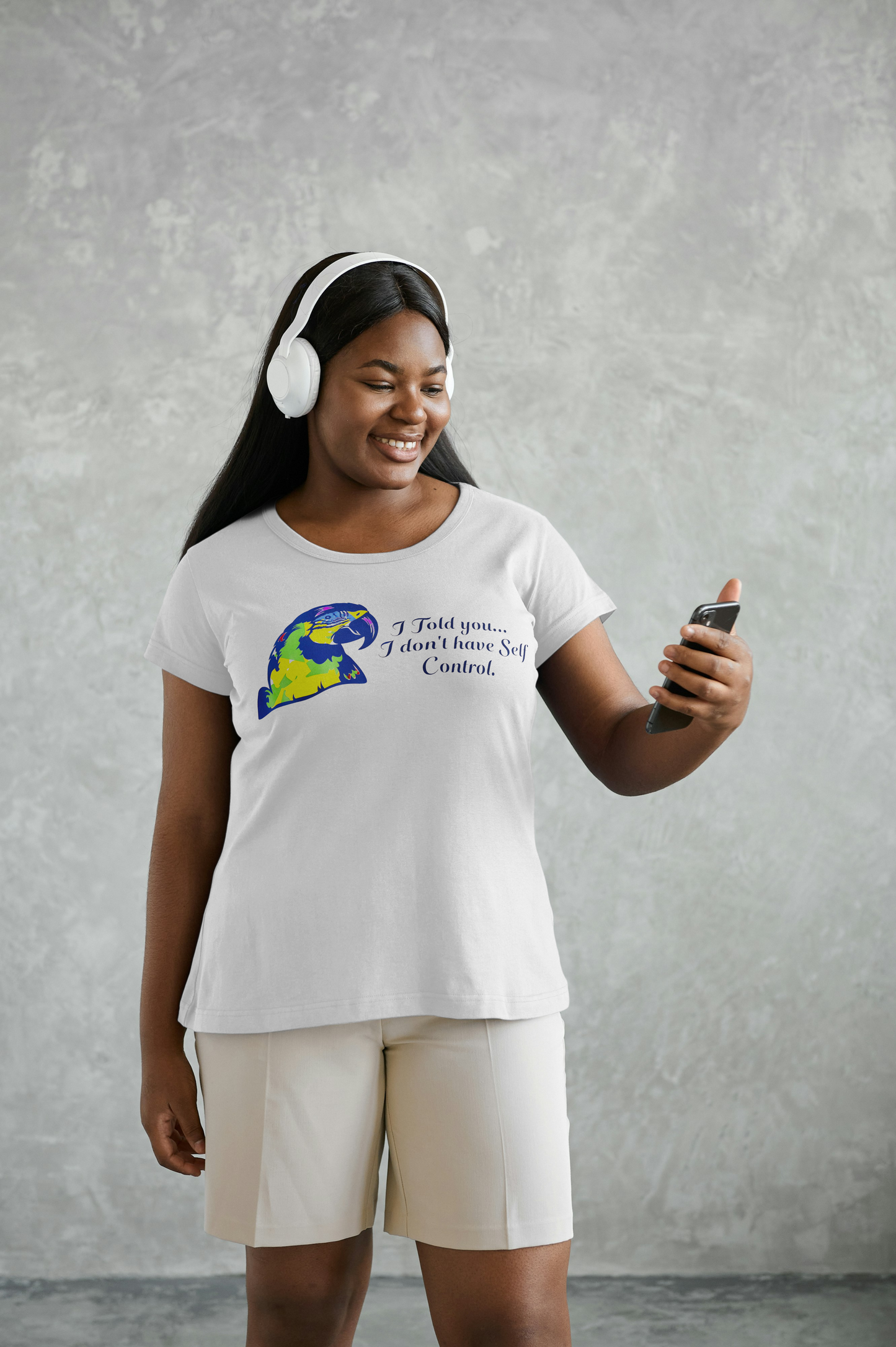 Printed Parrot Short Sleve T-Shirt