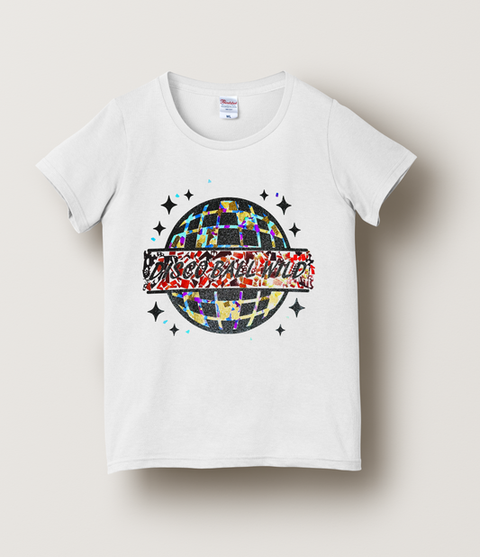 100% Cotton "Disco Ball Wild" Printed Vinyl T-Shirt