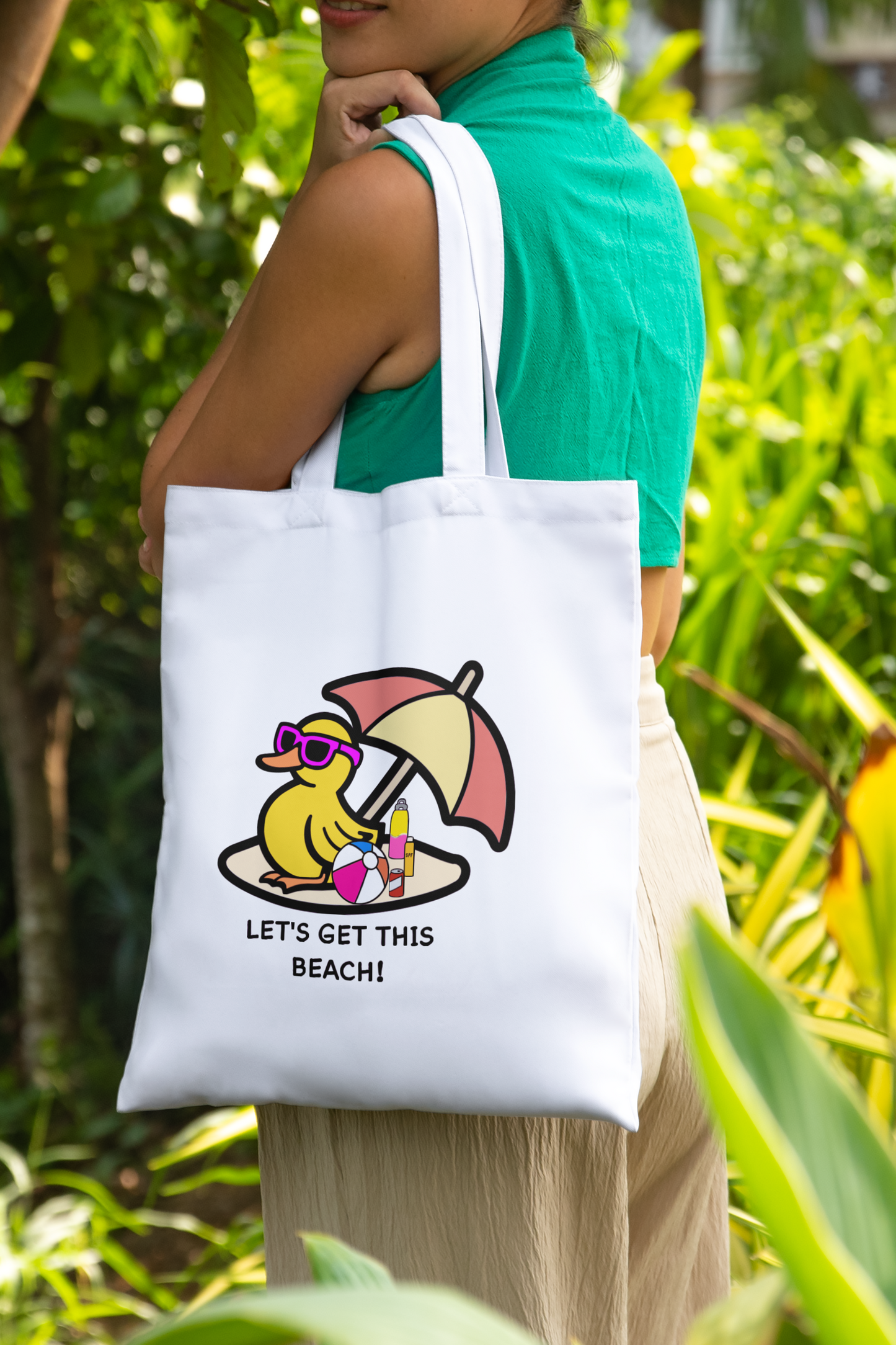 Canvas Printed Duck Tote Bag